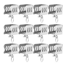  12 Pcs Curtain Rod Hooks