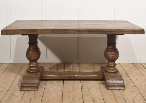 Solid oak refectory dining - oak,