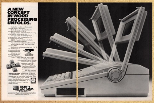 Smith corona typewriter - typewriter, word