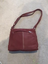 New HOTTER Burgandy Red Handbag Cross Body Satchel Shoulder 11 Inches x 9 Inches
