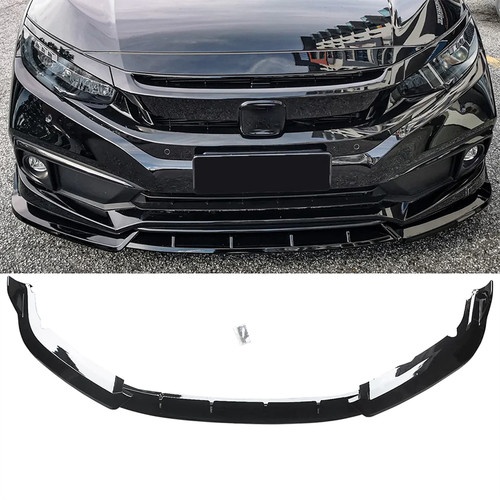 Gloss black front bumper - gloss,