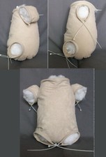 Doe suede body front legs - doe,