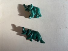 2. Small Size Green Malachite Elephants.