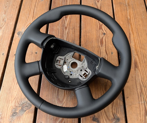 New leather steering wheel - new,