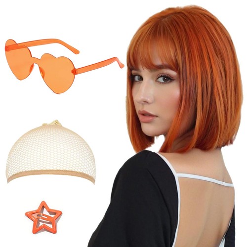 Generic ginger wig with fringe - ginger,