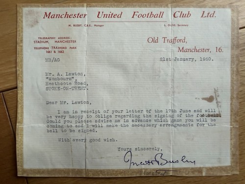 Manchester united letter - manchester,