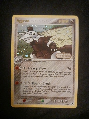 Pokémon tcg aggron holo rare - pokémon,