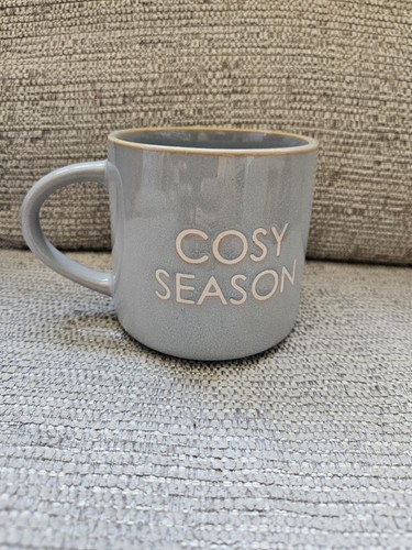 Cosy season grey ceramic mug - cosy,