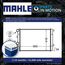 Radiator fits VW CADDY 1.0 1.2