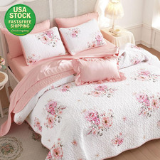 Shabby Chic Quilt Set Floral
