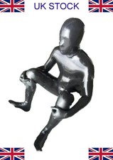 5’ 7” - 5’ 9” (170-175cm) FULL COVERAGE MENS LATEX RUBBER GIMP CATSUIT (M)
