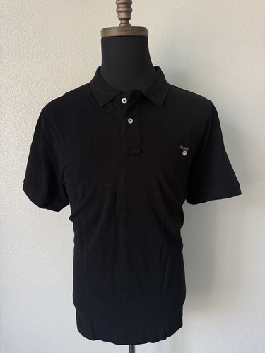 Gant men black logo - black, polo