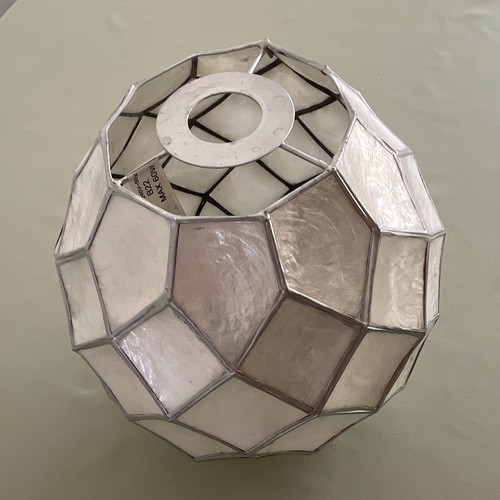 Geometric faceted glass globe - glass,