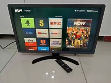 24" LG FREEVIEW BUILT IN HD READY LED TV MONITOR WITH ORIGINAL STAND & REMOTE CO