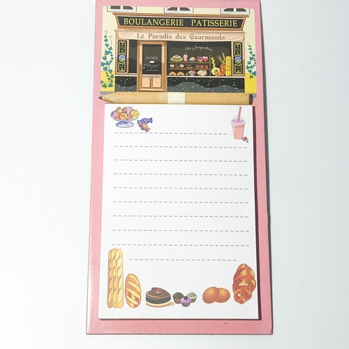 Notepad shopping list - shopping, french