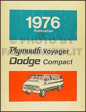 1976 Dodge Van Shop Manual