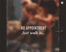 Just walk in Hairdressers Barbers Salon Nail Bar Shop Window Door Sticker Sign