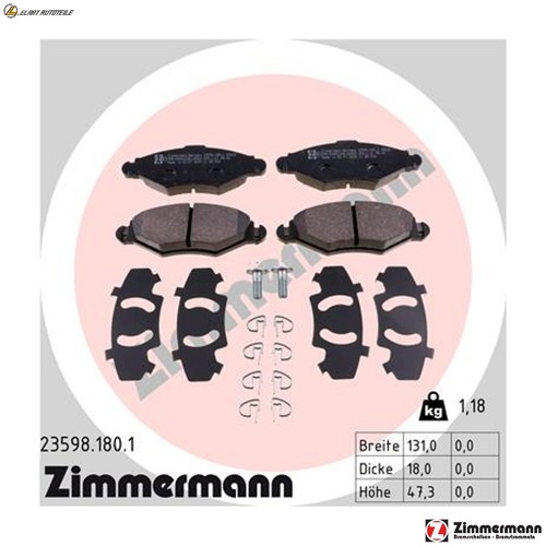 Brake pad set - pad,