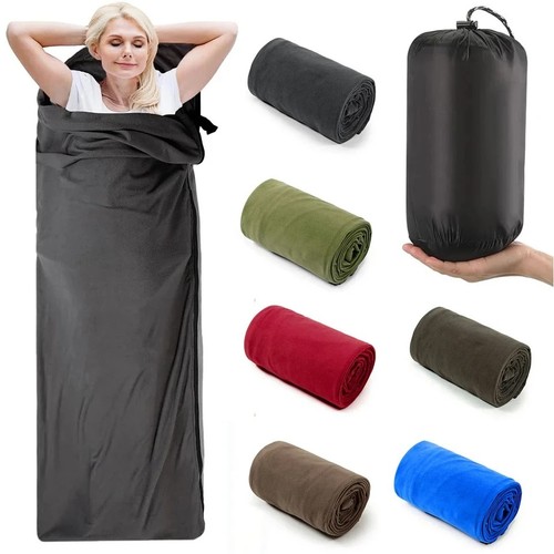 Fleece sleeping bag liner - sleeping,