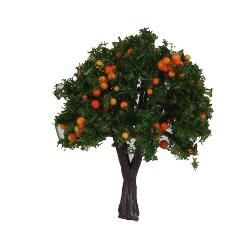 Orange fruit tree - tree, model
