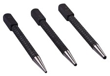 3pc centre punch set Alloy Steel 4" / 100mm 1/16" 3/32" 1/8" Square H0900