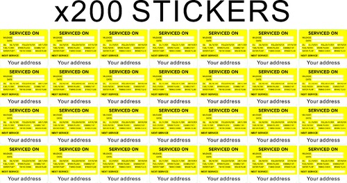 X200 service reminder sticker - x200,