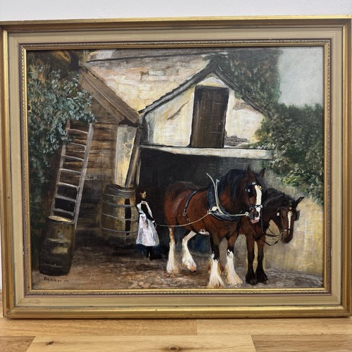 Large original oil - original, painting