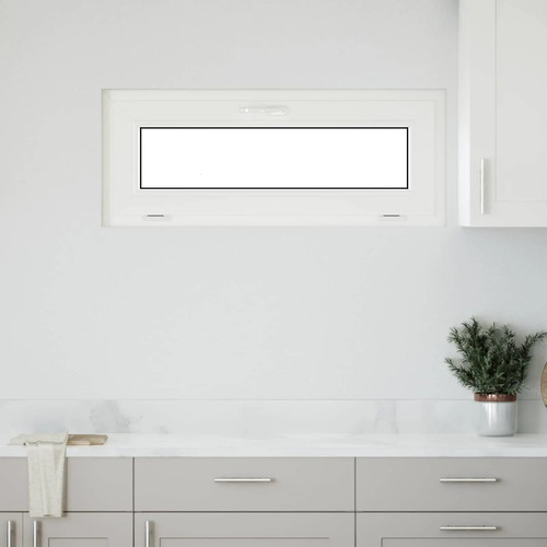 Basement window 110x40cm white - window,