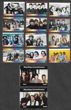 THE BEATLES STAMPS  MUSIC POP set  CTO FINE USED TCHAD 2018 + CENTRAFRICAINE(2)