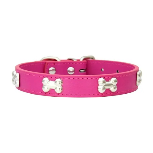 Leather dog collars - for, small