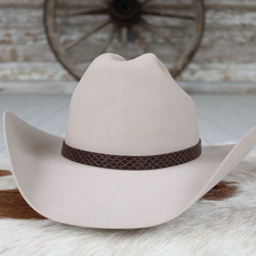 Leather hat band brown - leather,