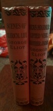 NOVELS GEORGE ELIOT VOL 3 & 4 SILAS MARNER-LIFTED VEIL-BRO JACOB-SCENES CLERICAL