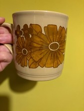 Vintage 1970s Flower Mug