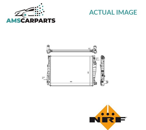 Engine cooling radiator 53487 - engine,