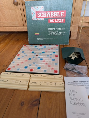 Vintage scrabble deluxe - scrabble,
