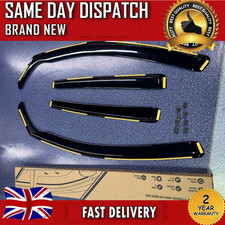 4Pc Wind Deflectors W/Clips For VW GOLF MK6 5-Door Hatchback 2008-2012 Tinted