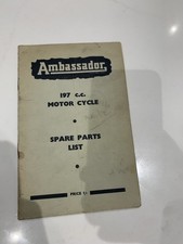 Ambassador 197cc Motor Cycle