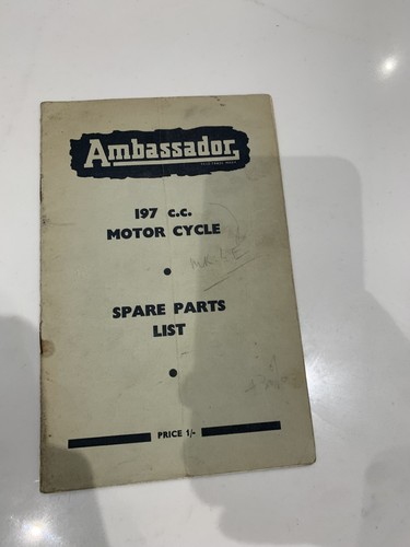Ambassador 197cc motor cycle - ambassador,