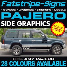 to fit MITSUBISHI PAJERO GRAPHICS STRIPES DECALS STICKERS V20 V60 4x4 3.0 V6