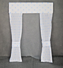 Dolls house curtains White/