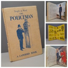 Vintage Police Book Ladybird Easy-Reading People at Work series 606B 1962 1st Ed