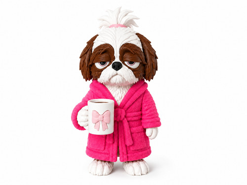 Cute shih tzu coffee - coffee, lover