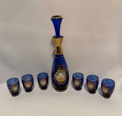 Vintage bohemian cobalt blue - ,