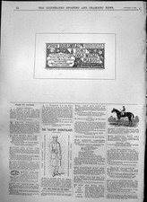 Original Old Antique Print