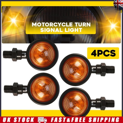 Black motorcycle bullet amber - motorcycle,
