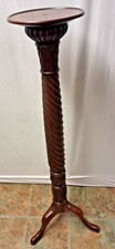 Antique Tall Plant Stand Mahogany  Jardiniere