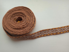 woollen tablet weaving - 100% wool tablet woven braid 2.6 m x 1.7 cm