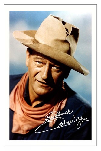 John wayne signed autograph - signed,