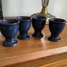 Four Denby Boston Blue Egg