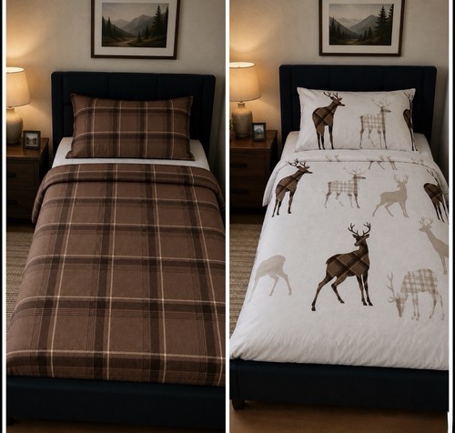 Single stag duvet cover - single,